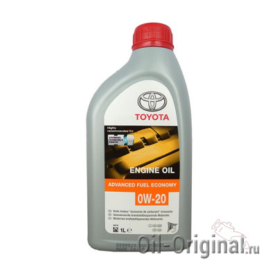 Моторное масло TOYOTA Engine Oil Advanced Fuel Economy 0W-20 SN (1л)