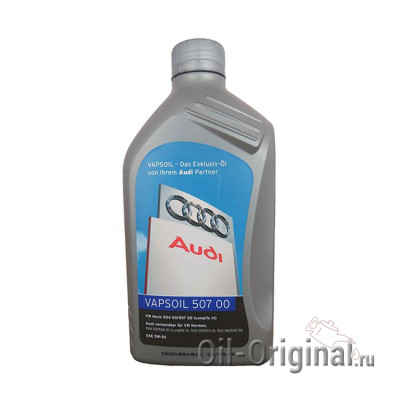 Моторное масло VAPSOIL Audi 507 00 5W-30 Longlife 3 (1л)