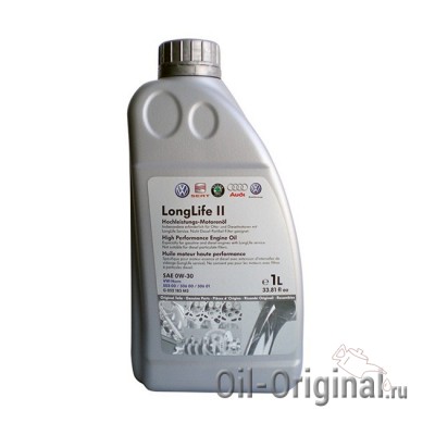 Моторное масло VOLKSWAGEN LongLife 2 0W-30 (1л)