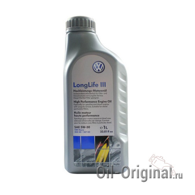 Моторное масло VOLKSWAGEN LongLife 3 5W-30 (1л)