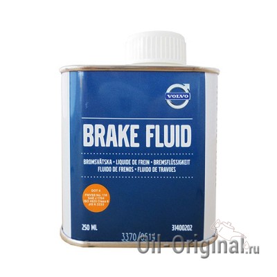 Тормозная жидкость VOLVO DOT-4 Brake Fluid (0,25л)