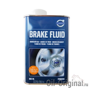 Тормозная жидкость VOLVO DOT-4 Brake Fluid (0,8л)