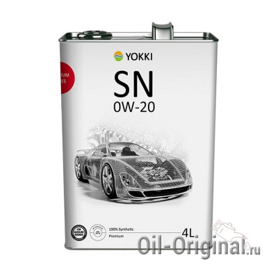 Моторное масло YOKKI Premium 0W-20 SN (4л)