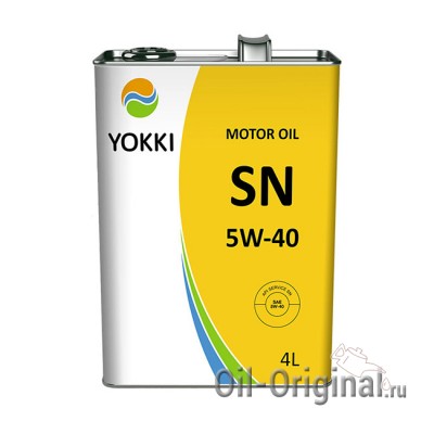Моторное масло YOKKI 5W-40 SN/CF (4л)