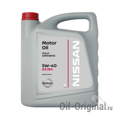 Моторное масло NISSAN Motor Oil 5W-40 SL/CF (5л)